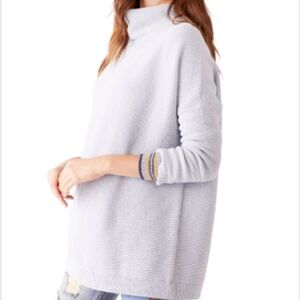 Free People Ottoman Tunic Sweater Powder Blue Size S – Slouchy
